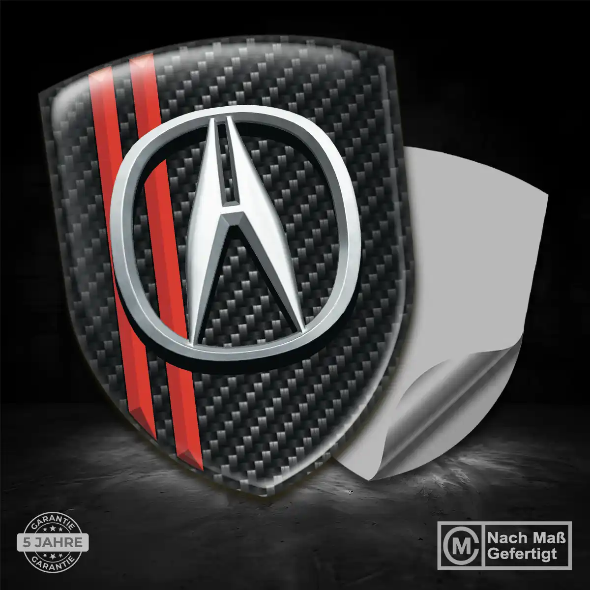 Acura Aufkleber Emblem Wappen Stilvolles Design