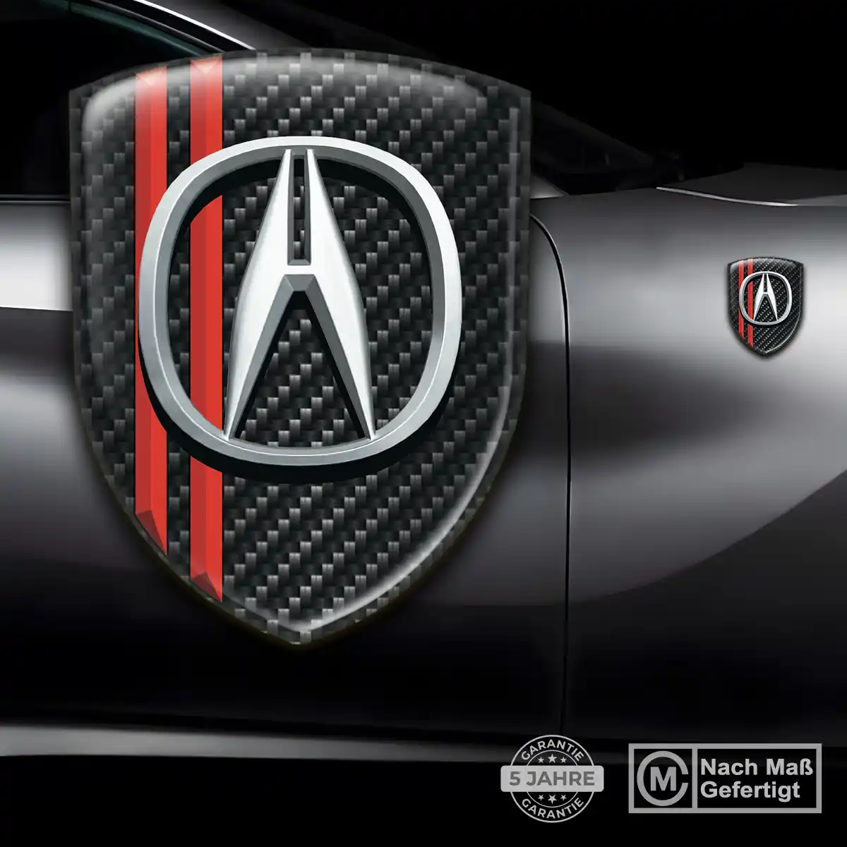 Acura Aufkleber Emblem Wappen Stilvolles Design