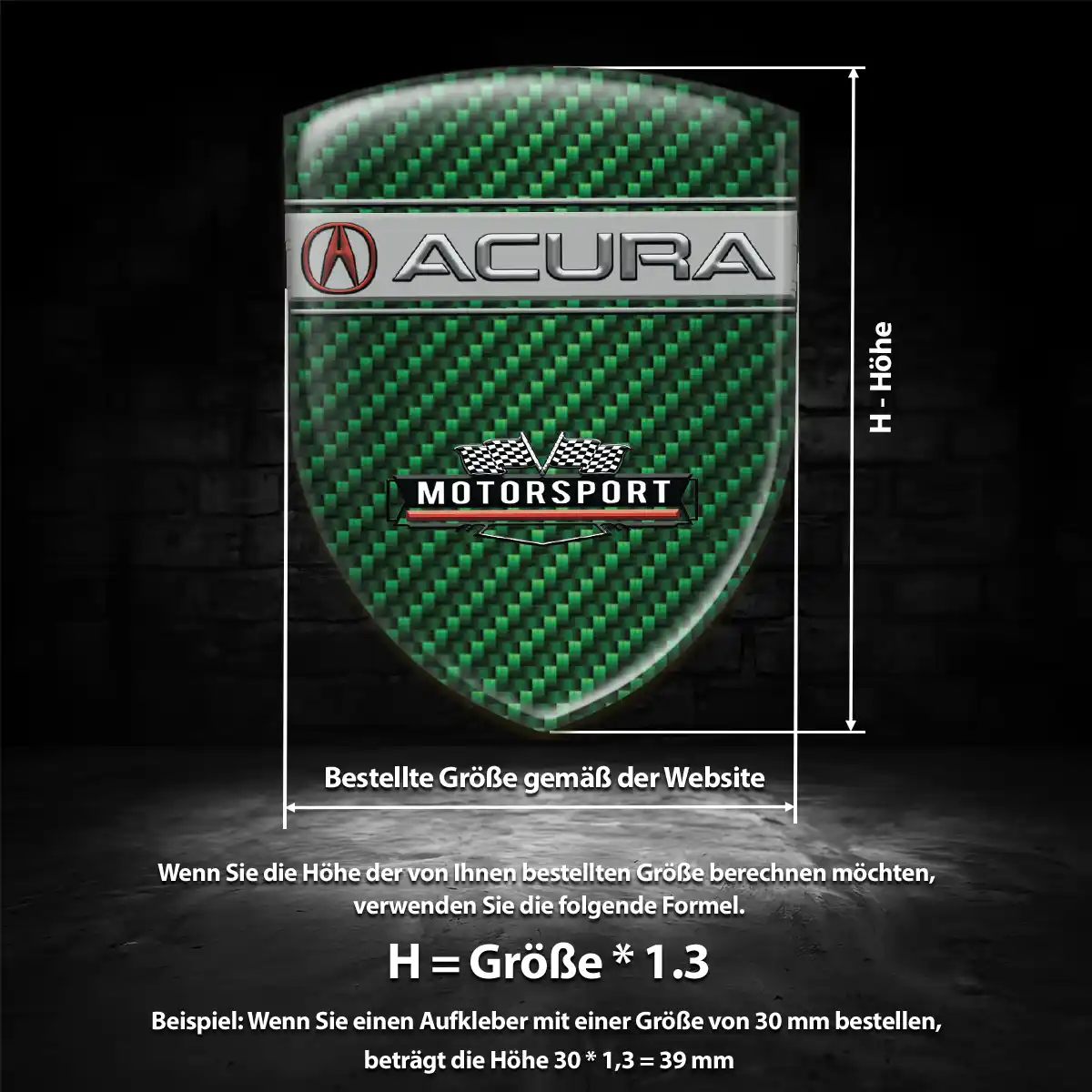 Acura Aufkleber Embleme Silikon Auto Interieurdesign