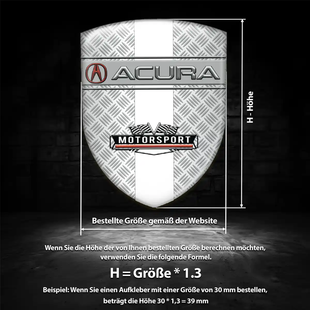 Acura Aufkleber Embleme Silikon Auto Stilvolles Design