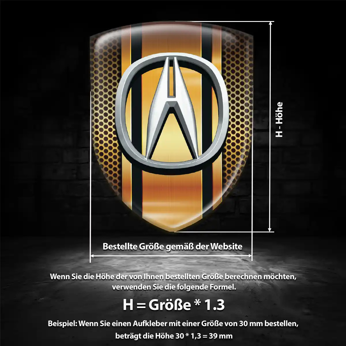 Acura Aufkleber Limitierte Auflage