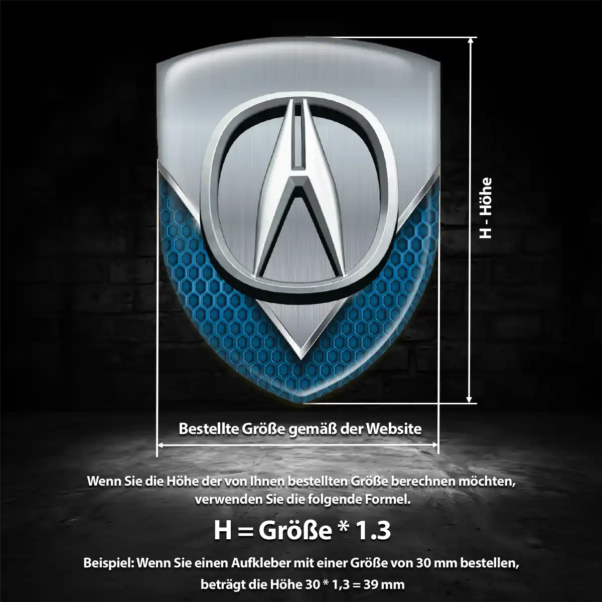 Acura Aufkleber Luxus-Edition
