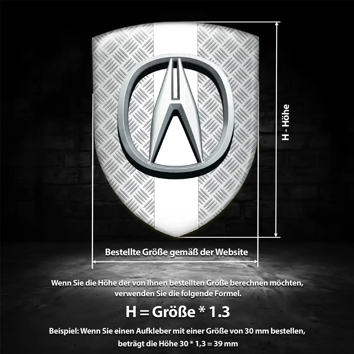 Acura Aufkleber Silikon Embleme Auto Interieurdesign