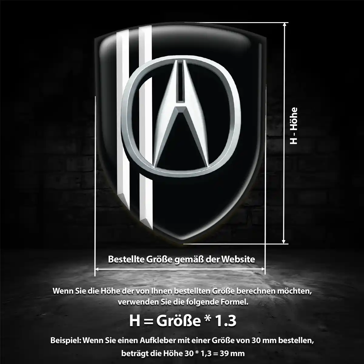 Acura Aufkleber Silikon Embleme Auto Stilvolles Design