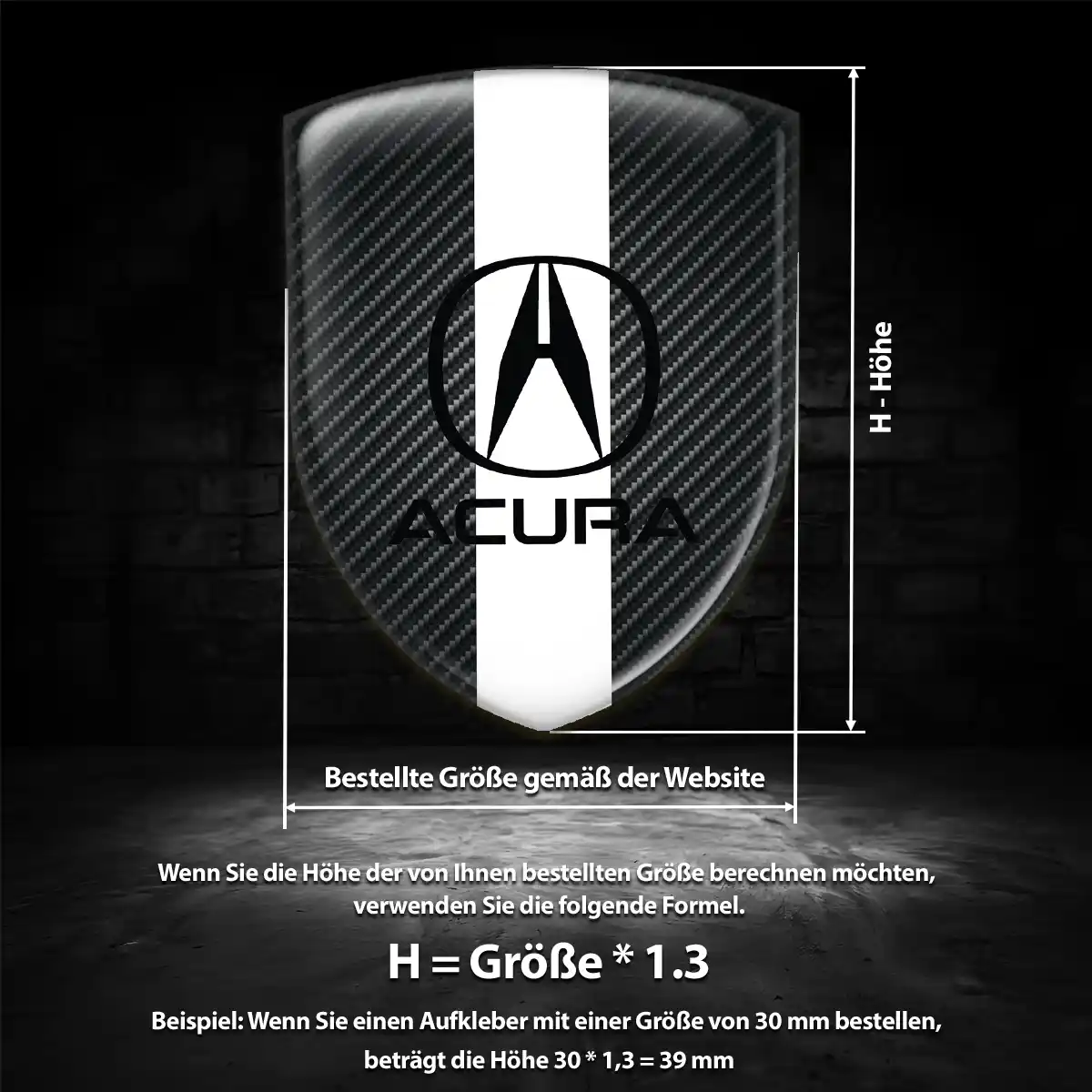 Acura Aufkleber Wappen Auto Limitierte Auflage