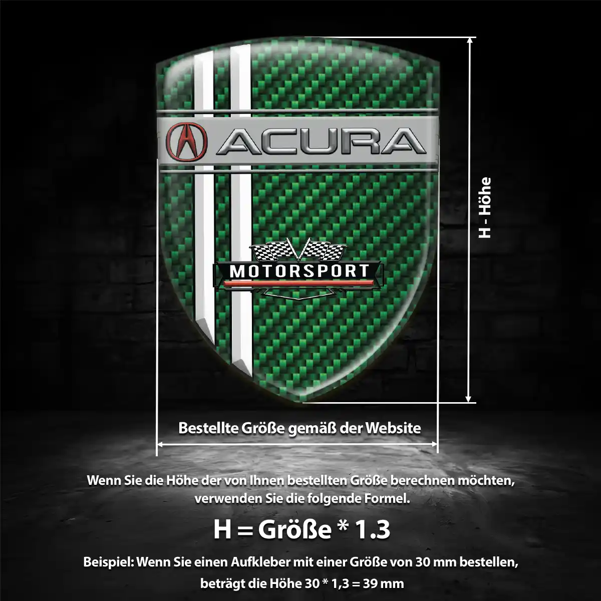 Acura Aufkleber Wappen Emblem Auto Exterieurdesign