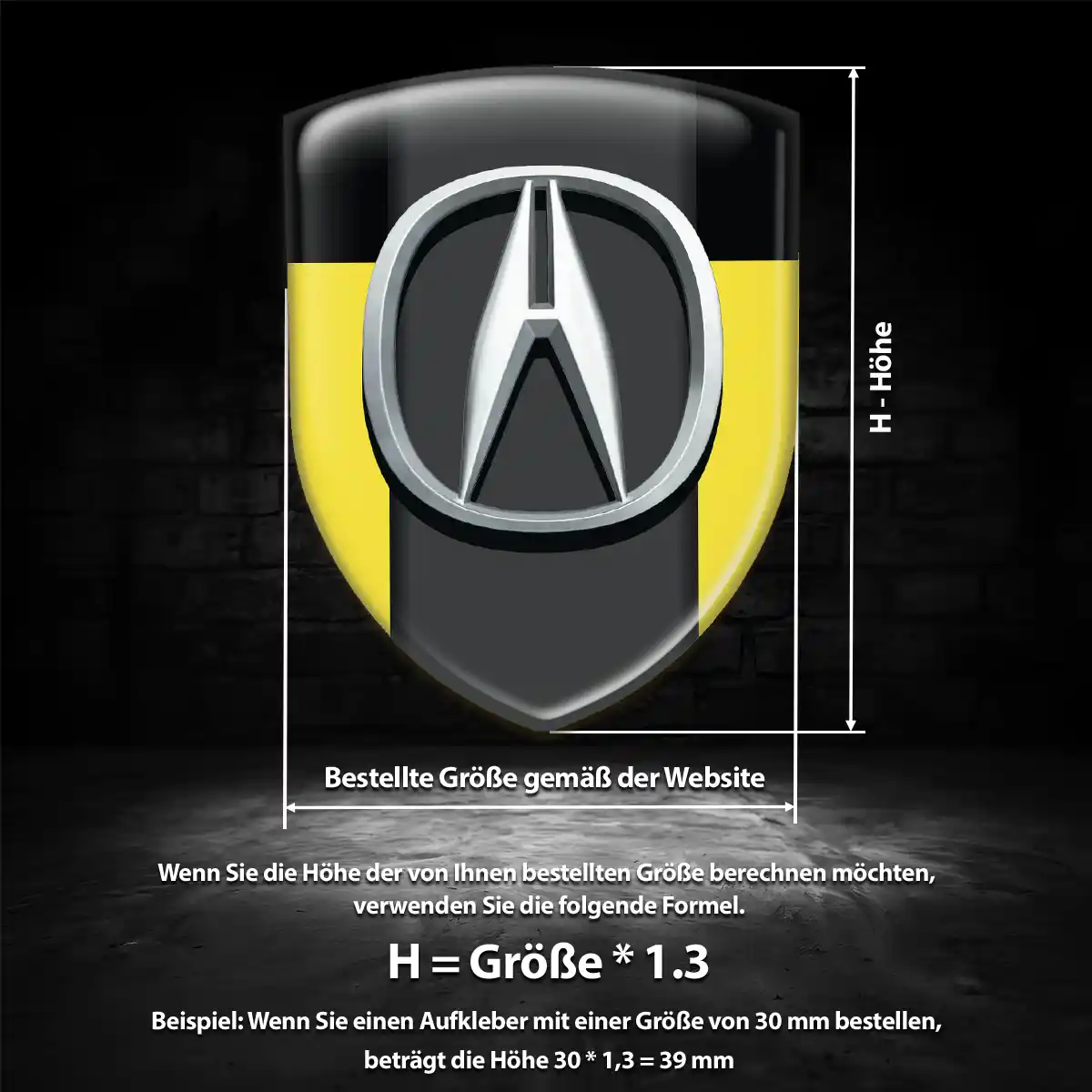 Acura Aufkleber Wappen Emblem Auto Luxus-Edition