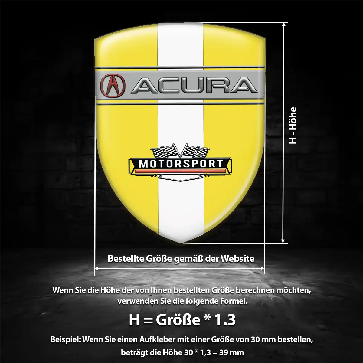 Acura Aufkleber Wappen Emblem Auto Stilvolles Design