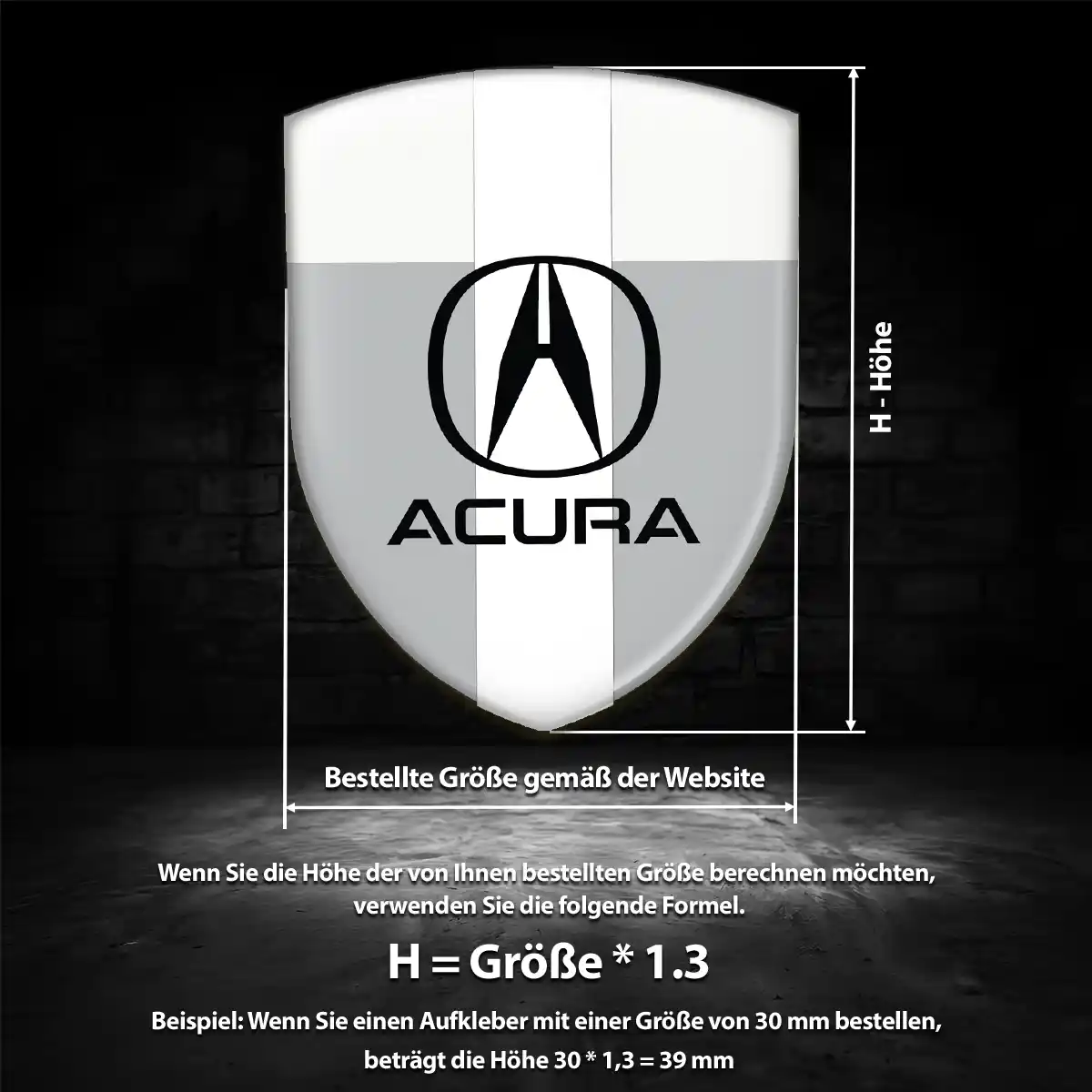 Acura Emblem Aufkleber Auto Luxus-Edition