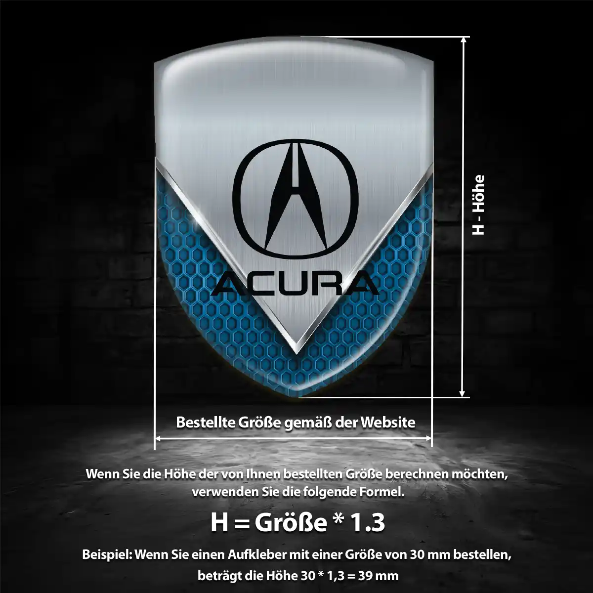 Acura Emblem Aufkleber Auto Stilvolles Design