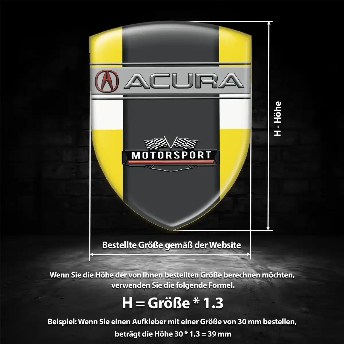 Acura Emblem Aufkleber Wappen Auto Stilvolles Design