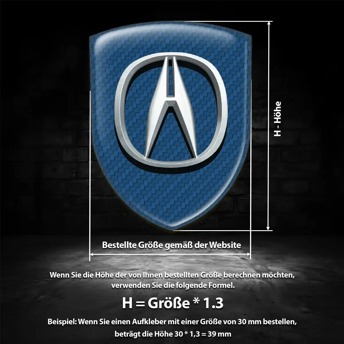 Acura Emblem Auto Hohe Qualität