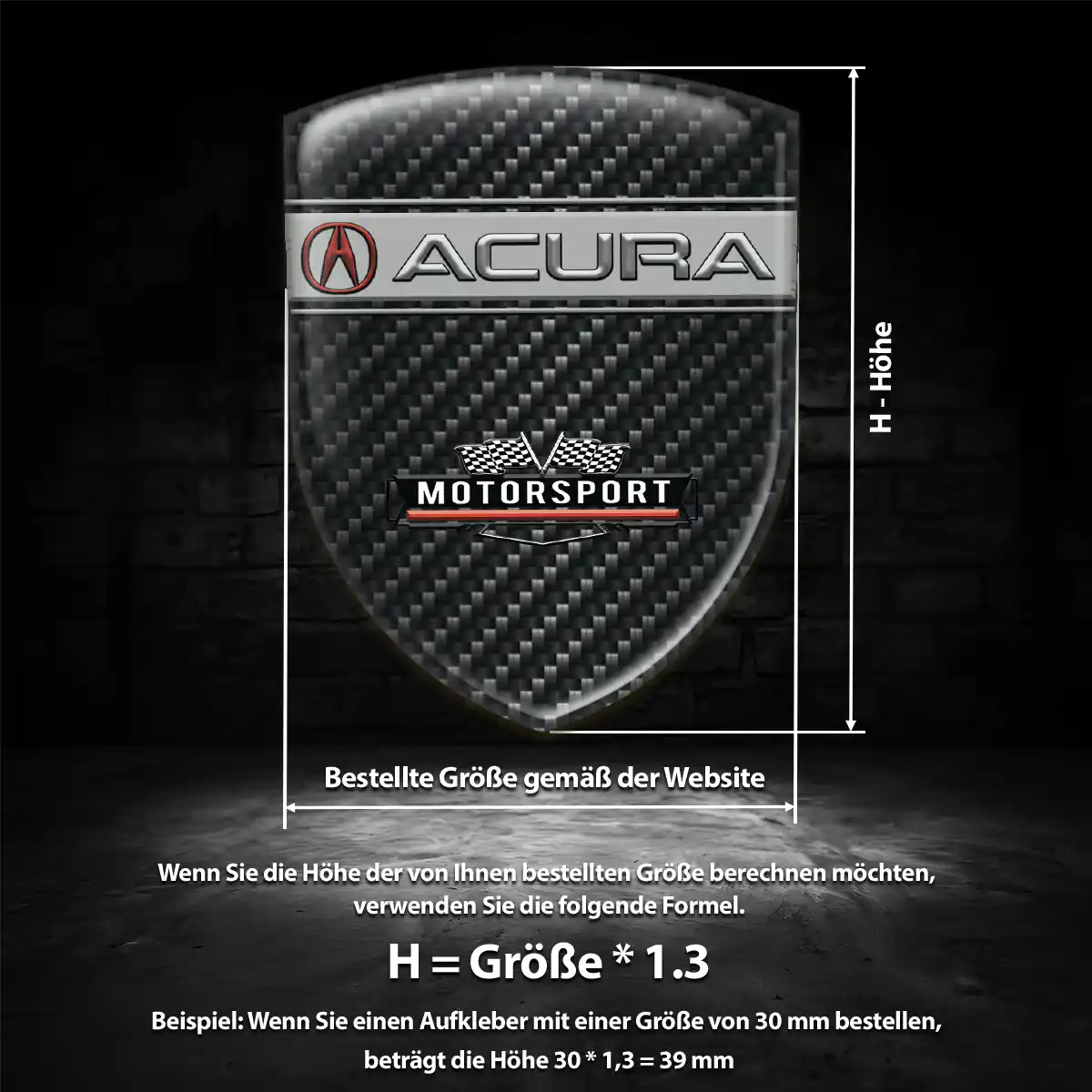 Acura Emblem Auto Limitierte Auflage