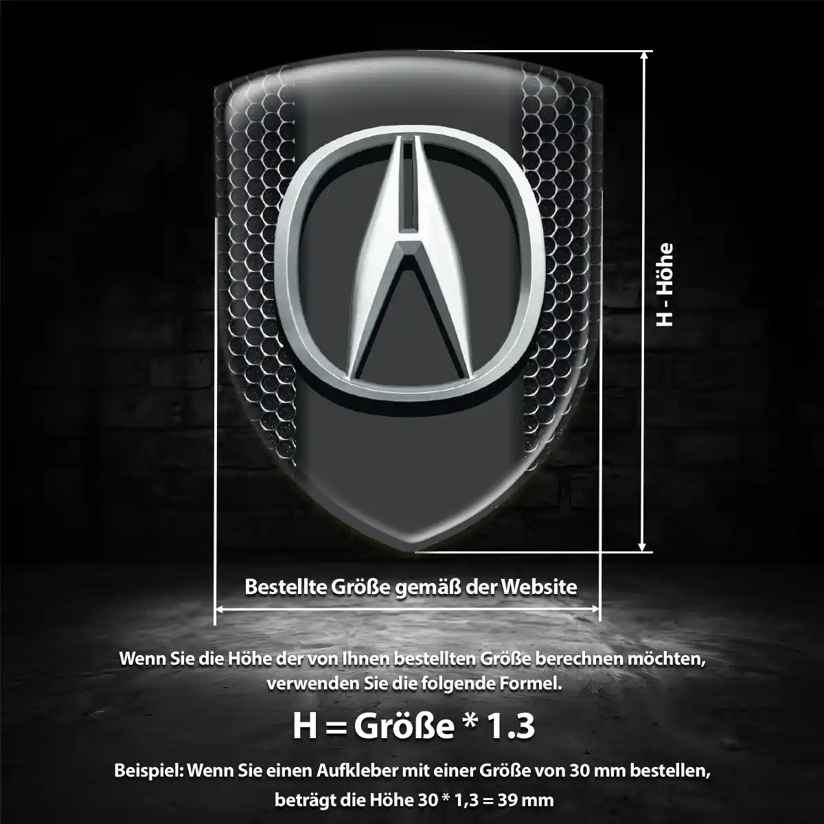 Acura Emblem Auto Stilvolles Design