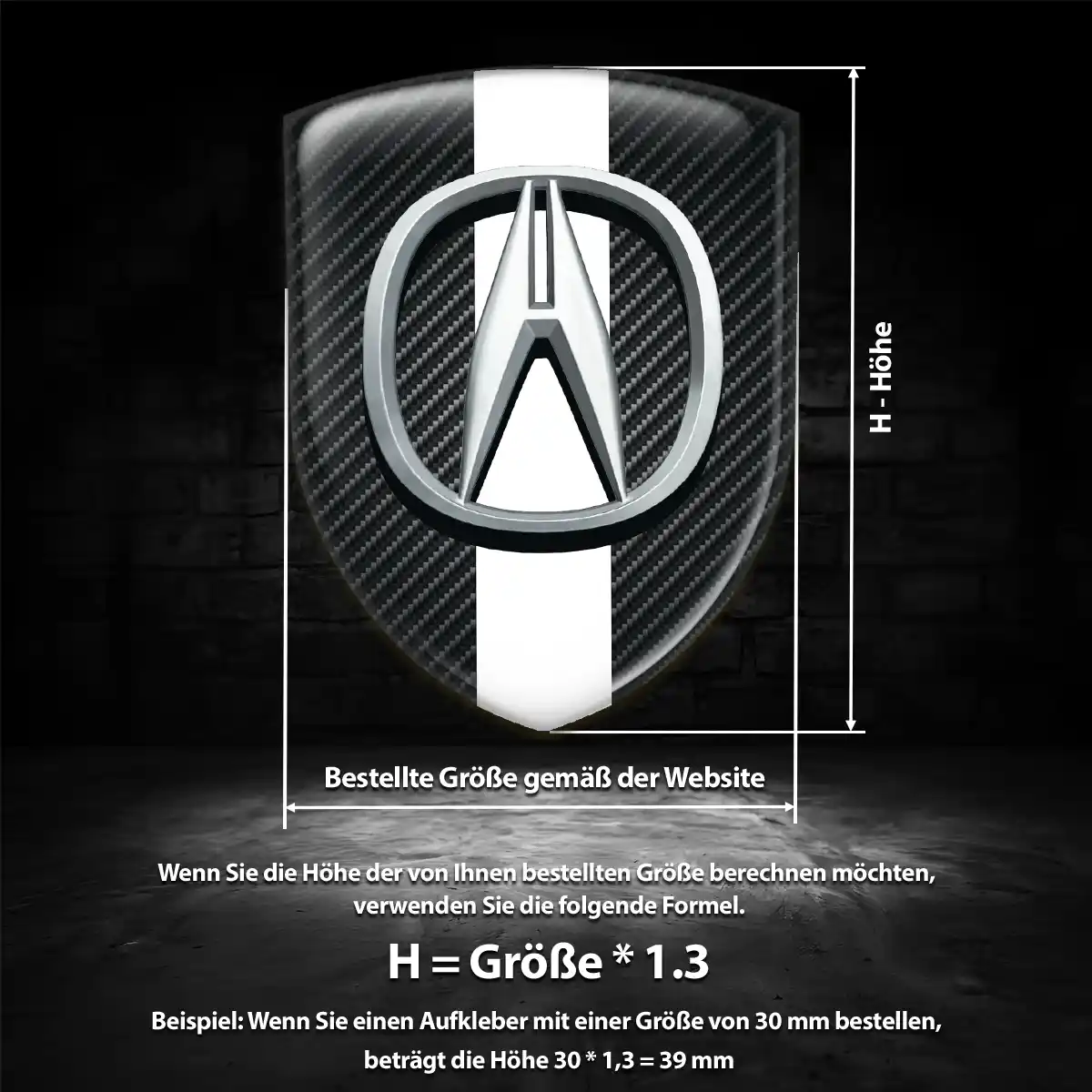 Acura Emblem Tuningfahrzeug