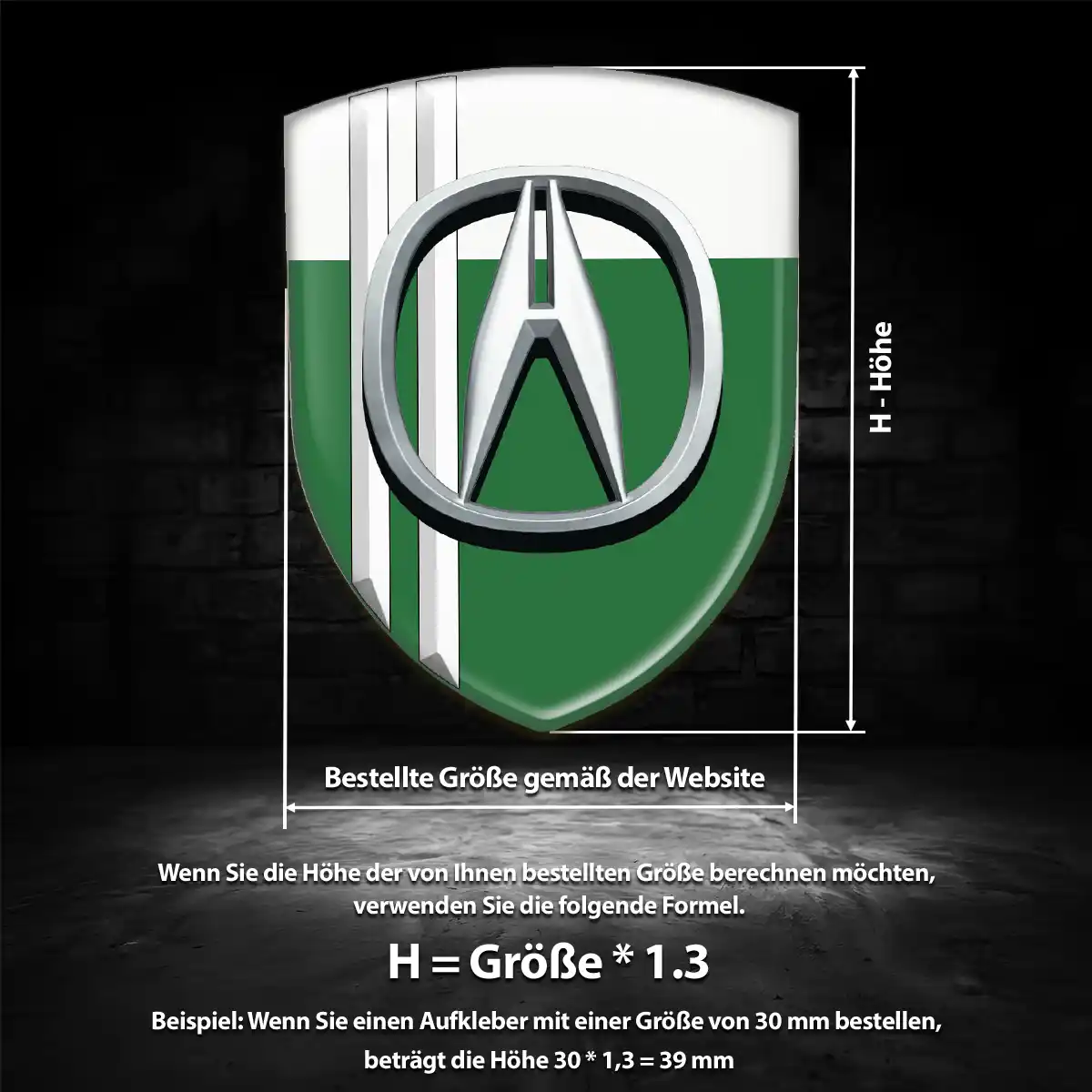 Acura Emblem Wappen Aufkleber Auto Stilvolles Design