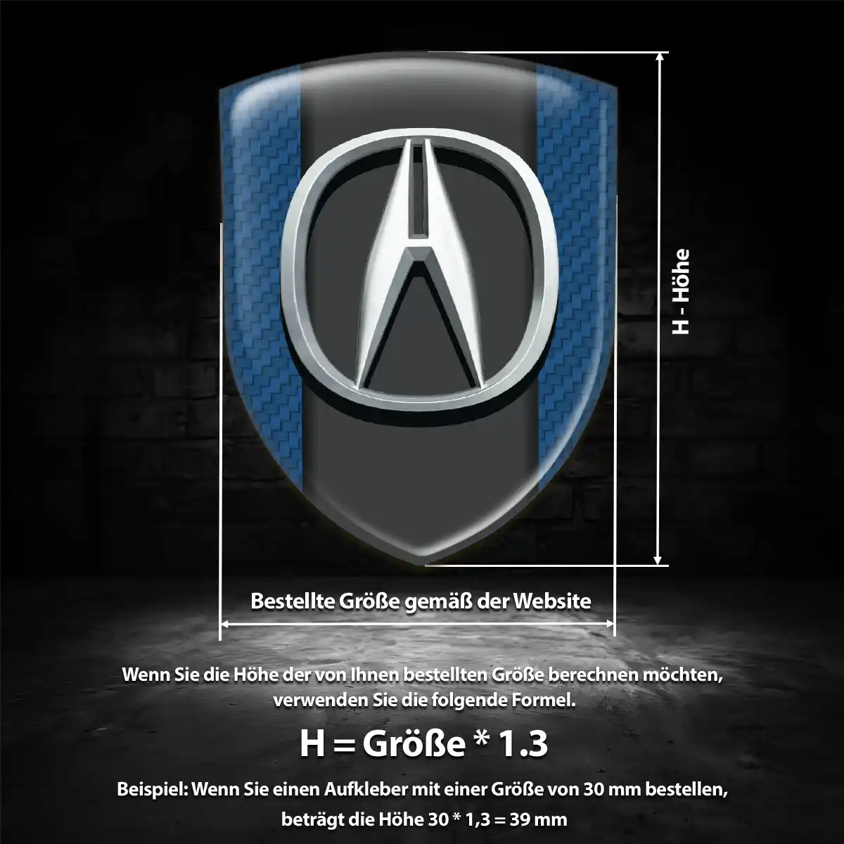 Acura Emblem Wappen Auto Interieurdesign