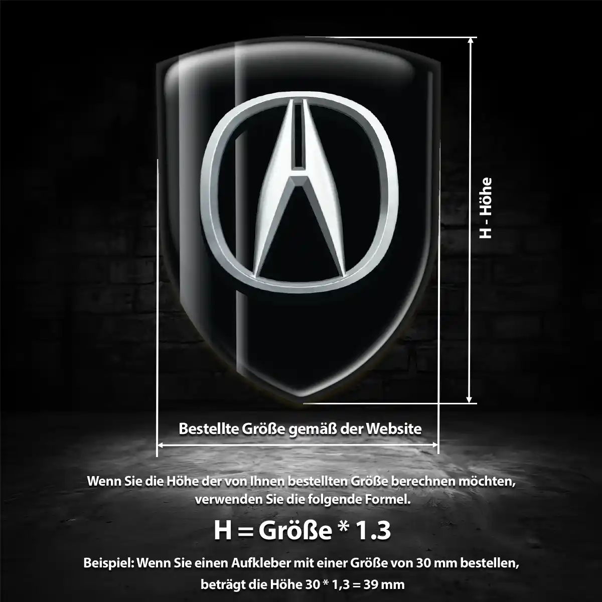 Acura Emblem Wappen Auto Limitierte Auflage