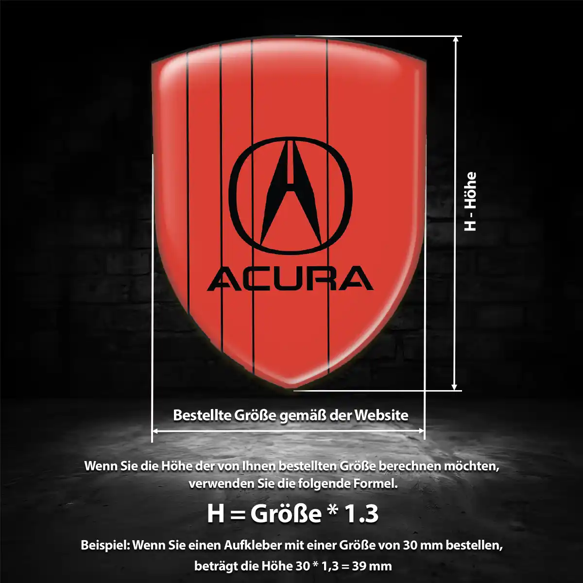 Acura Emblem Wappen Auto Luxus-Edition