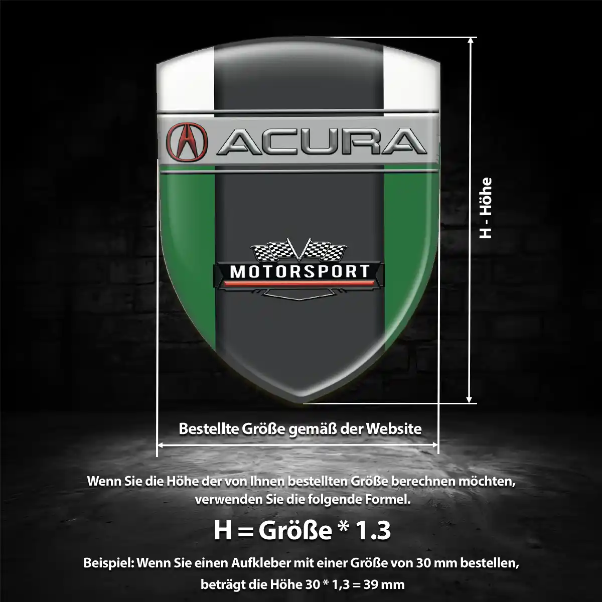 Acura Emblem Wappen Auto Premiumqualität