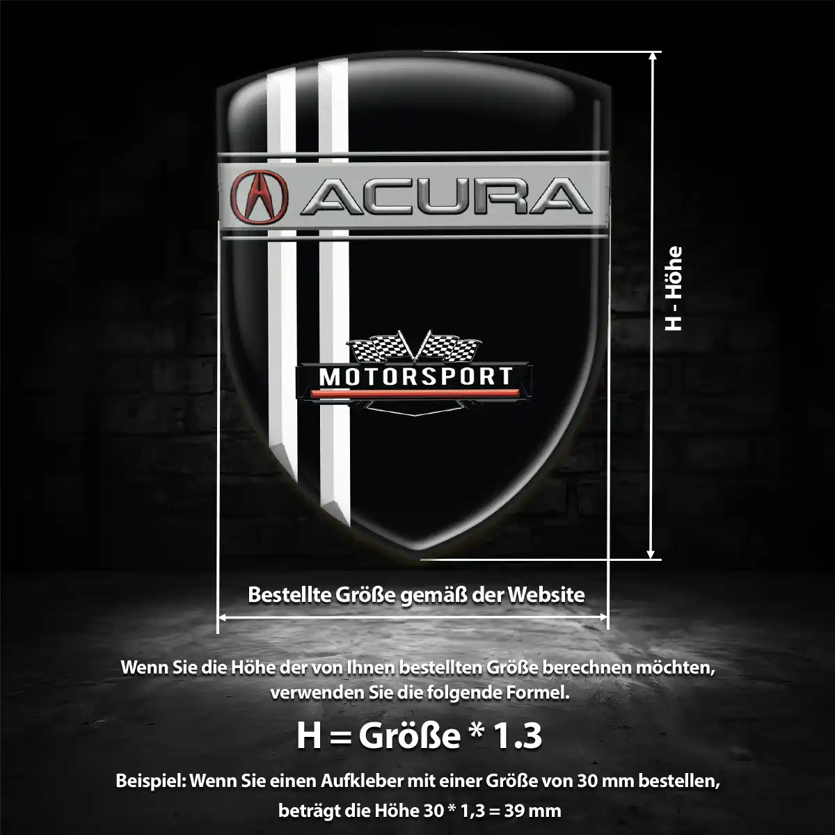 Acura Embleme Auto Hochwertiges Harz