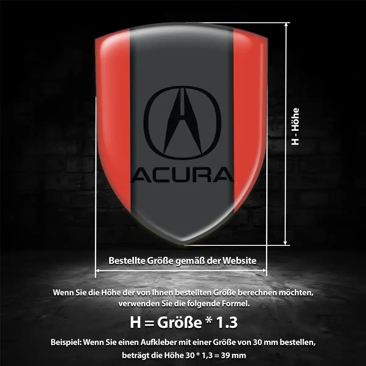 Acura Embleme Auto Limitierte Auflage