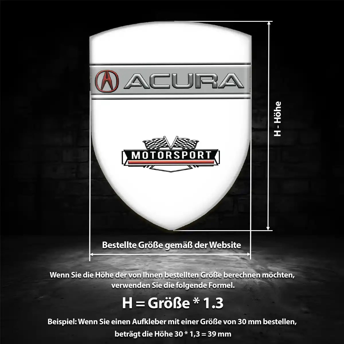 Acura Embleme Auto Premium-Edition