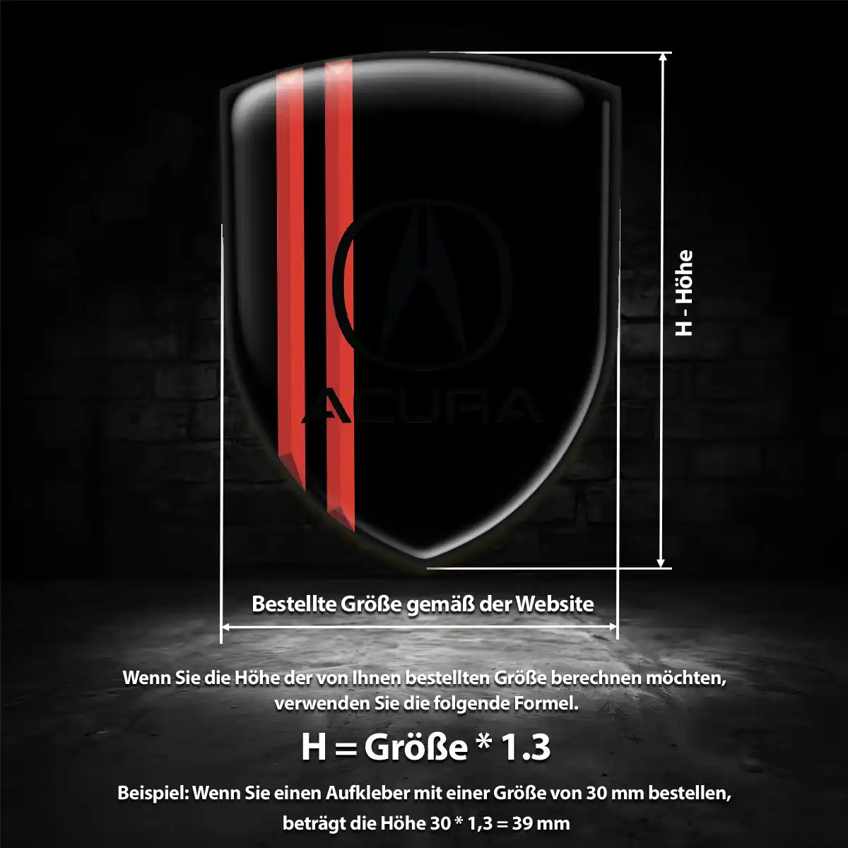 Acura Embleme Auto Premiumqualität