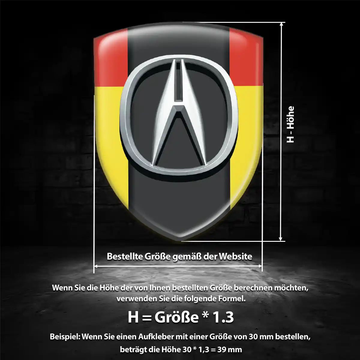 Acura Embleme Premiumqualität
