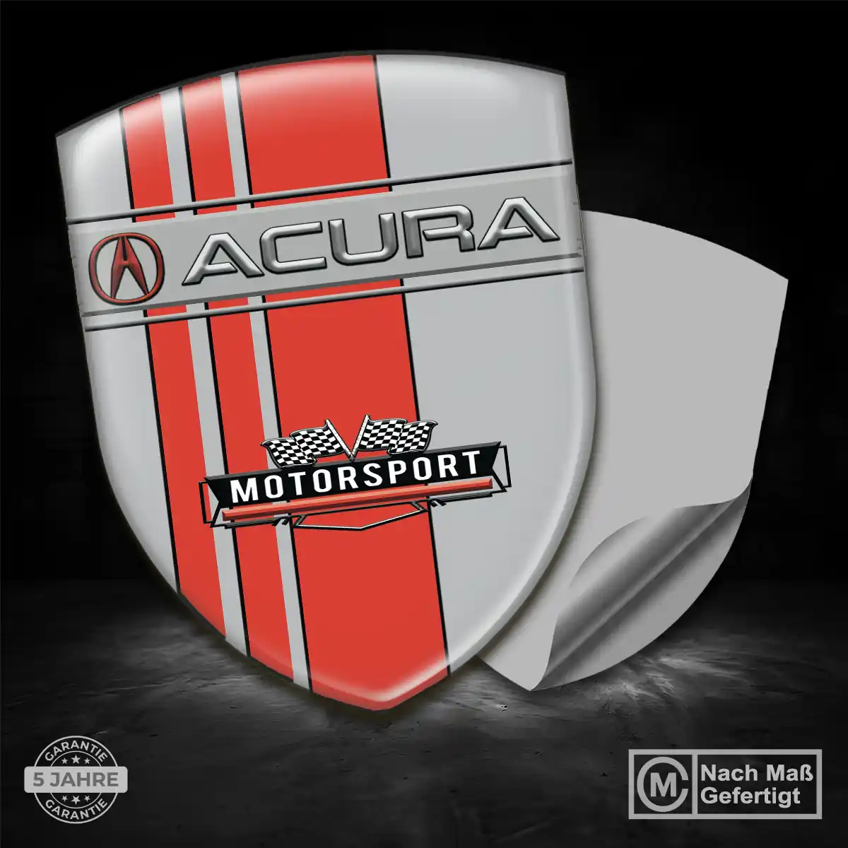 Acura Embleme Silikon Aufkleber Tuningfahrzeug