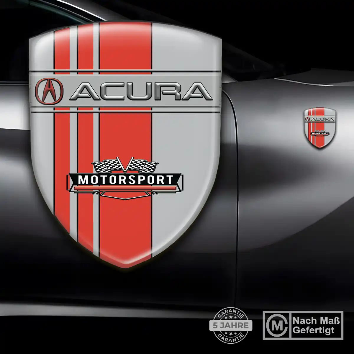 Acura Embleme Silikon Aufkleber Tuningfahrzeug