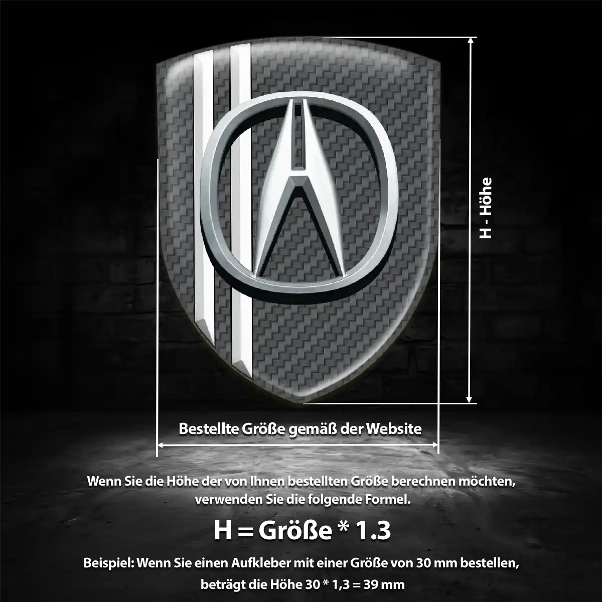 Acura Embleme Stilvolles Design