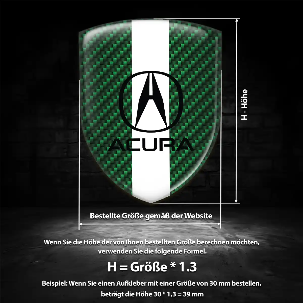 Acura Silikon Aufkleber Embleme Auto Stilvolles Design