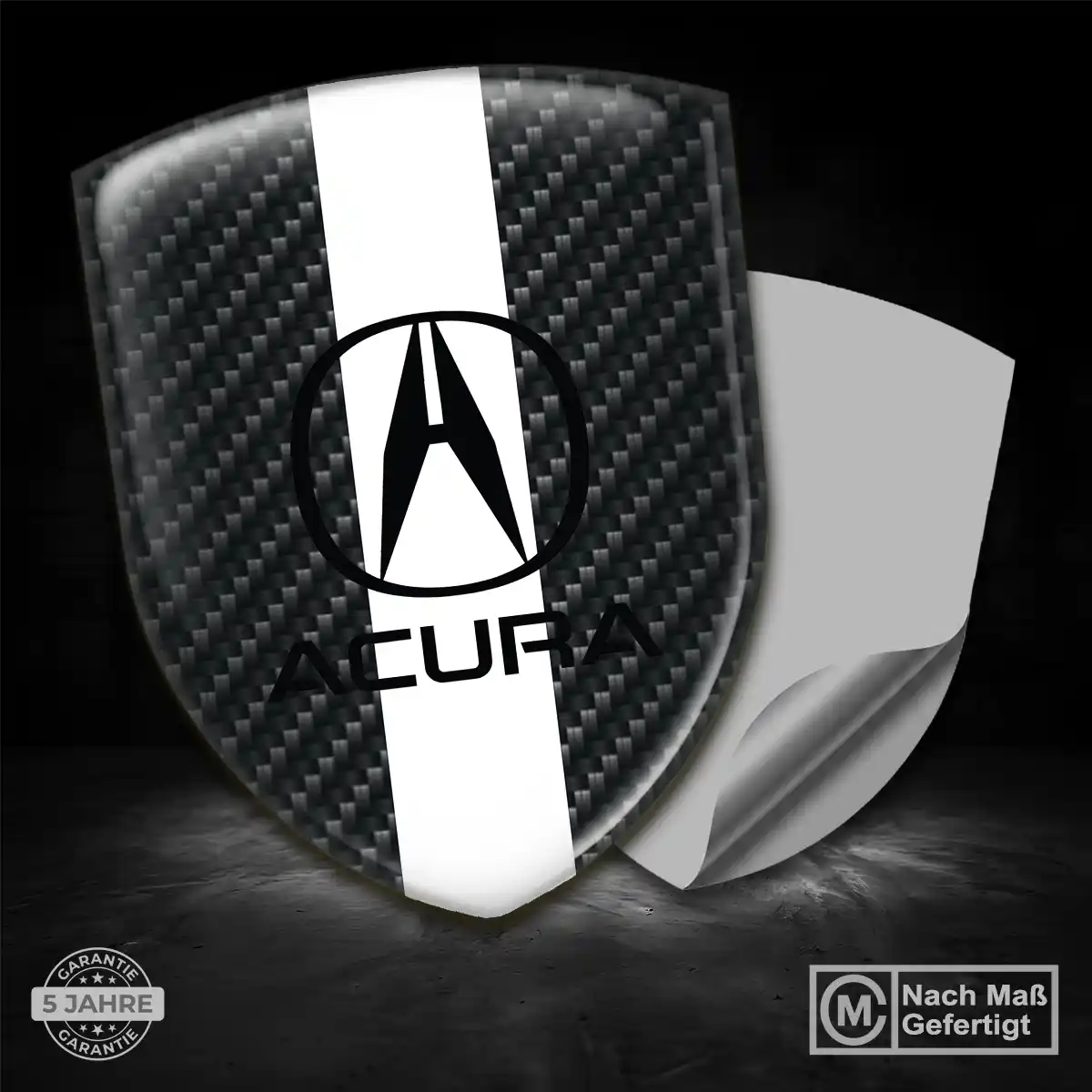 Acura Silikon Aufkleber Wappen Auto Premium-Edition