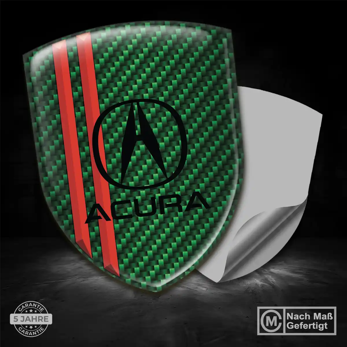 Acura Silikon Aufkleber Wappen Premium-Edition