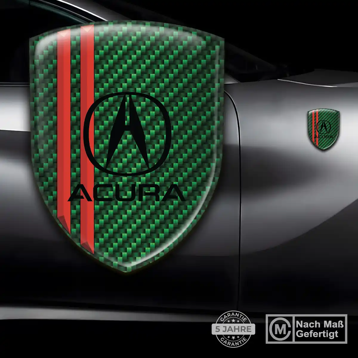Acura Silikon Aufkleber Wappen Premium-Edition