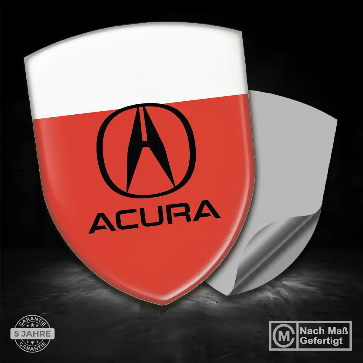 Acura Silikon Aufkleber Wappen Tuningfahrzeug