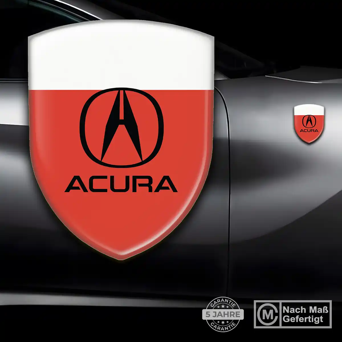 Acura Silikon Aufkleber Wappen Tuningfahrzeug