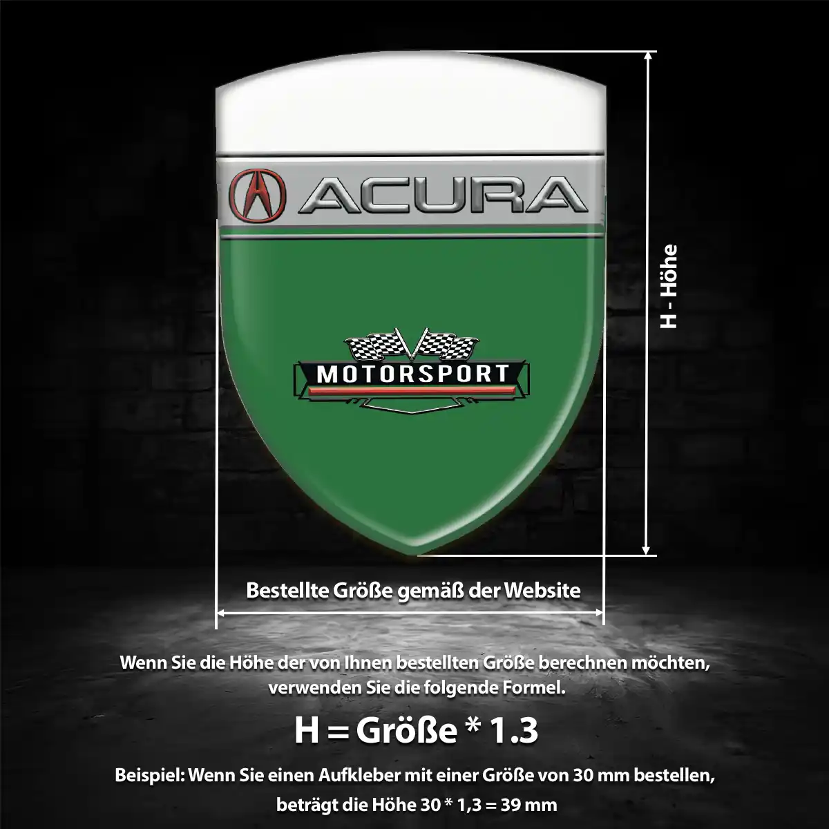 Acura Wappen Aufkleber Emblem Auto Luxus-Edition