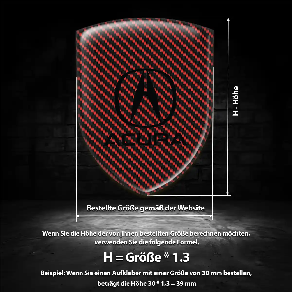 Acura Wappen Emblem Aufkleber Auto Stilvolles Design