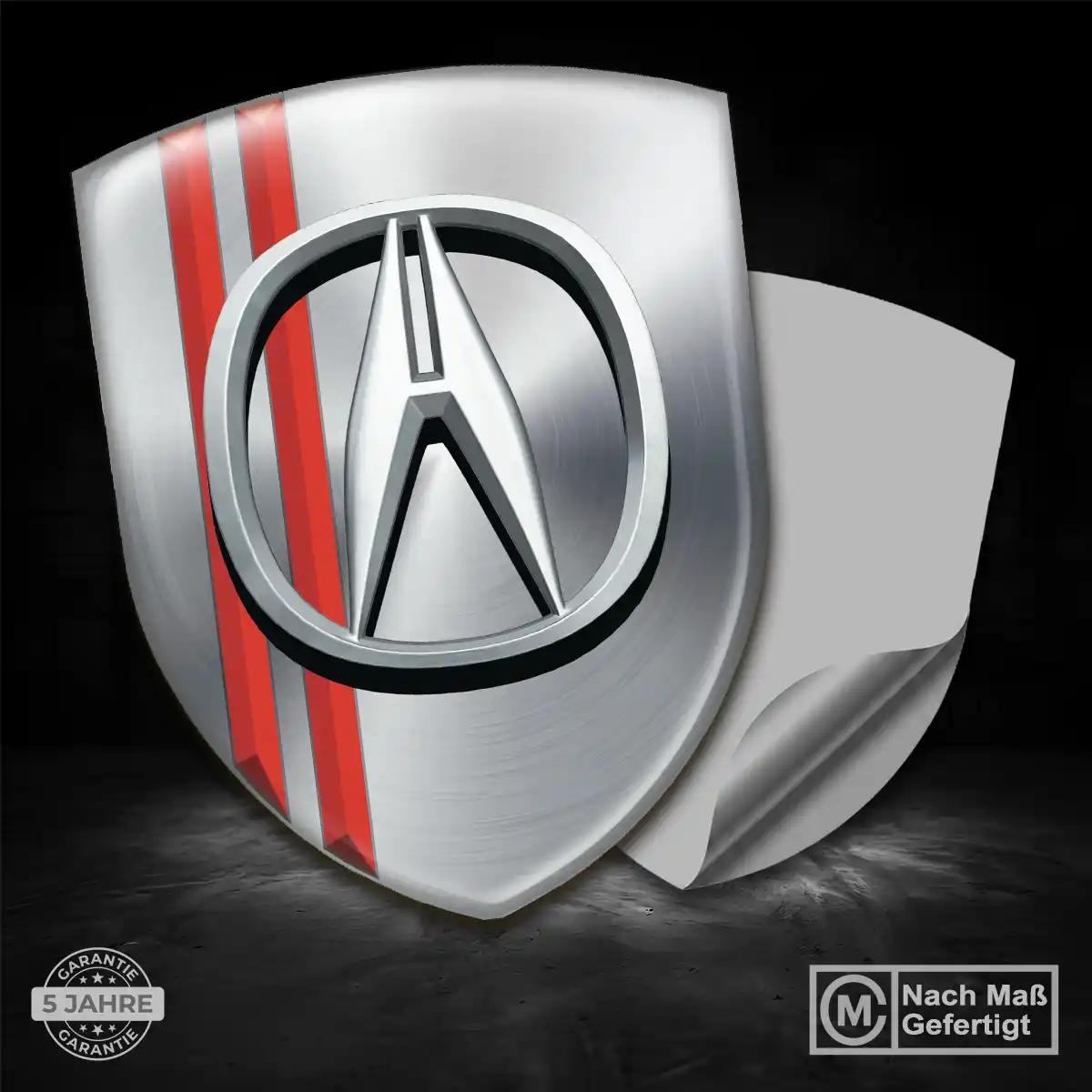 Acura Wappen Emblem Aufkleber Interieurdesign