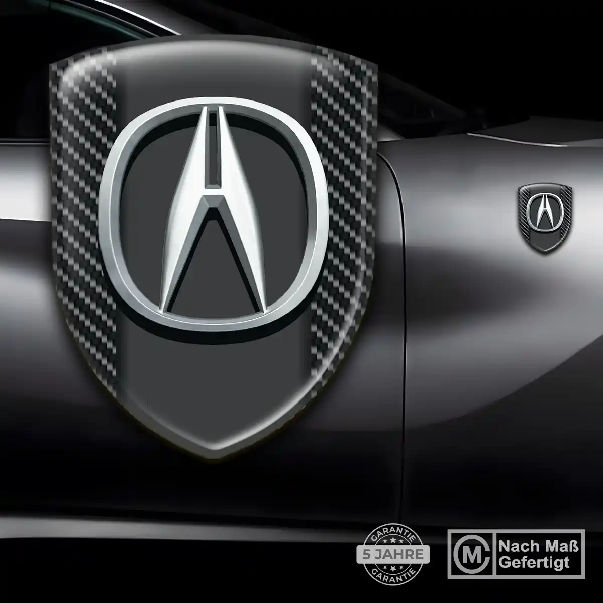 Acura Wappen Emblem Aufkleber Premium-Edition