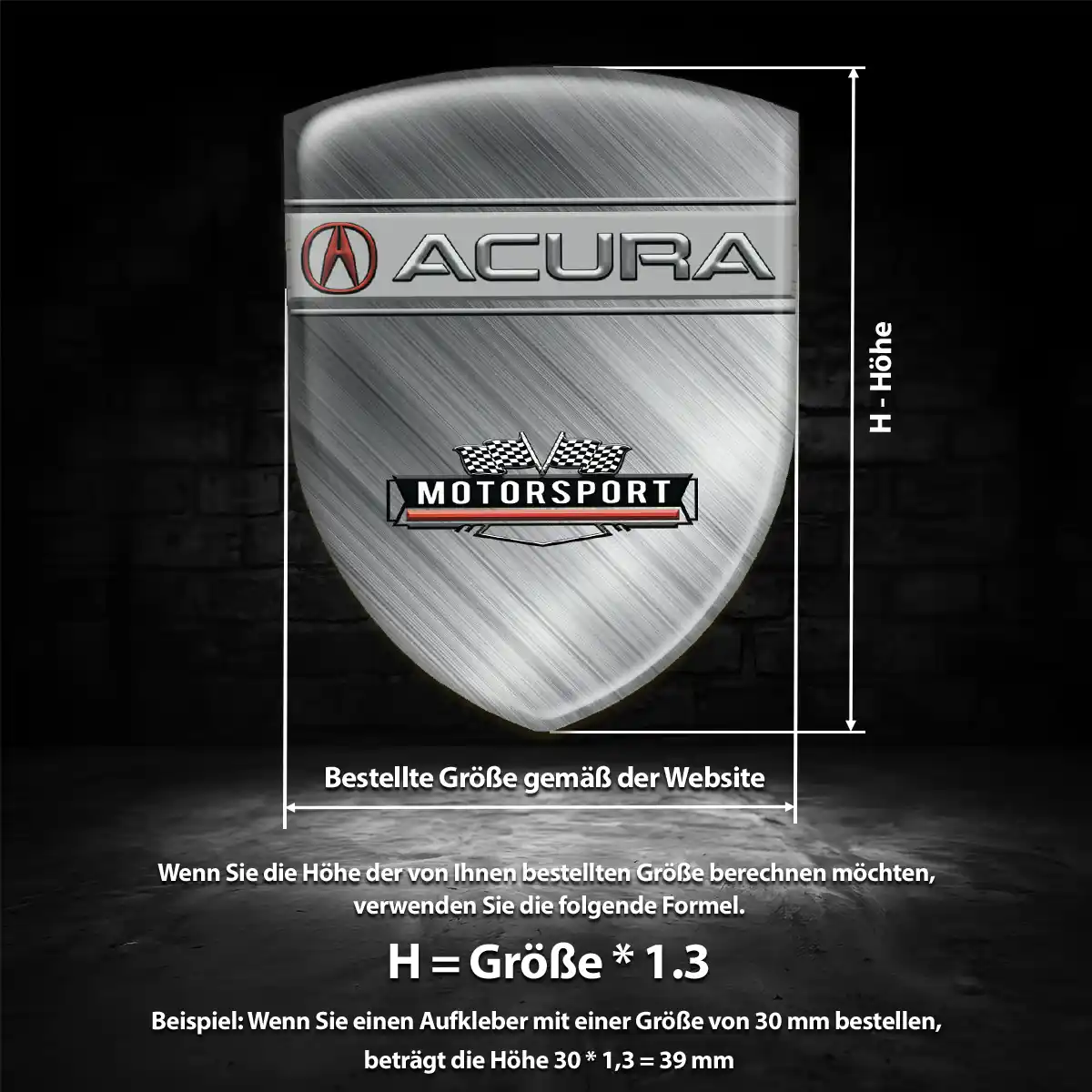 Acura Wappen Emblem Auto Exterieurdesign