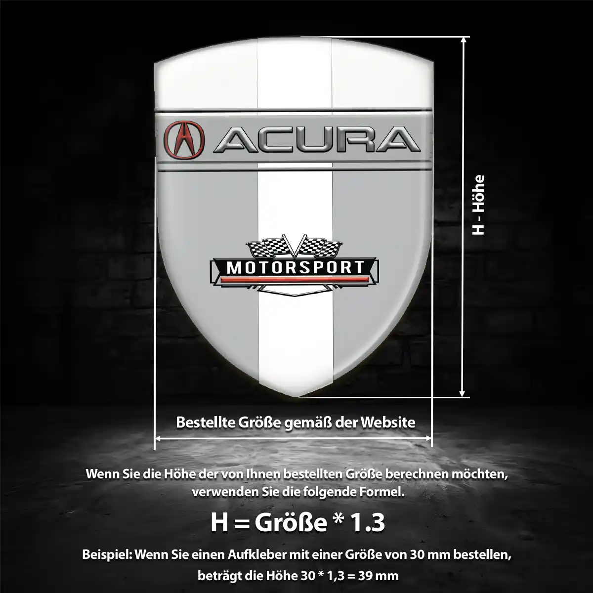 Acura Wappen Emblem Auto Limitierte Auflage