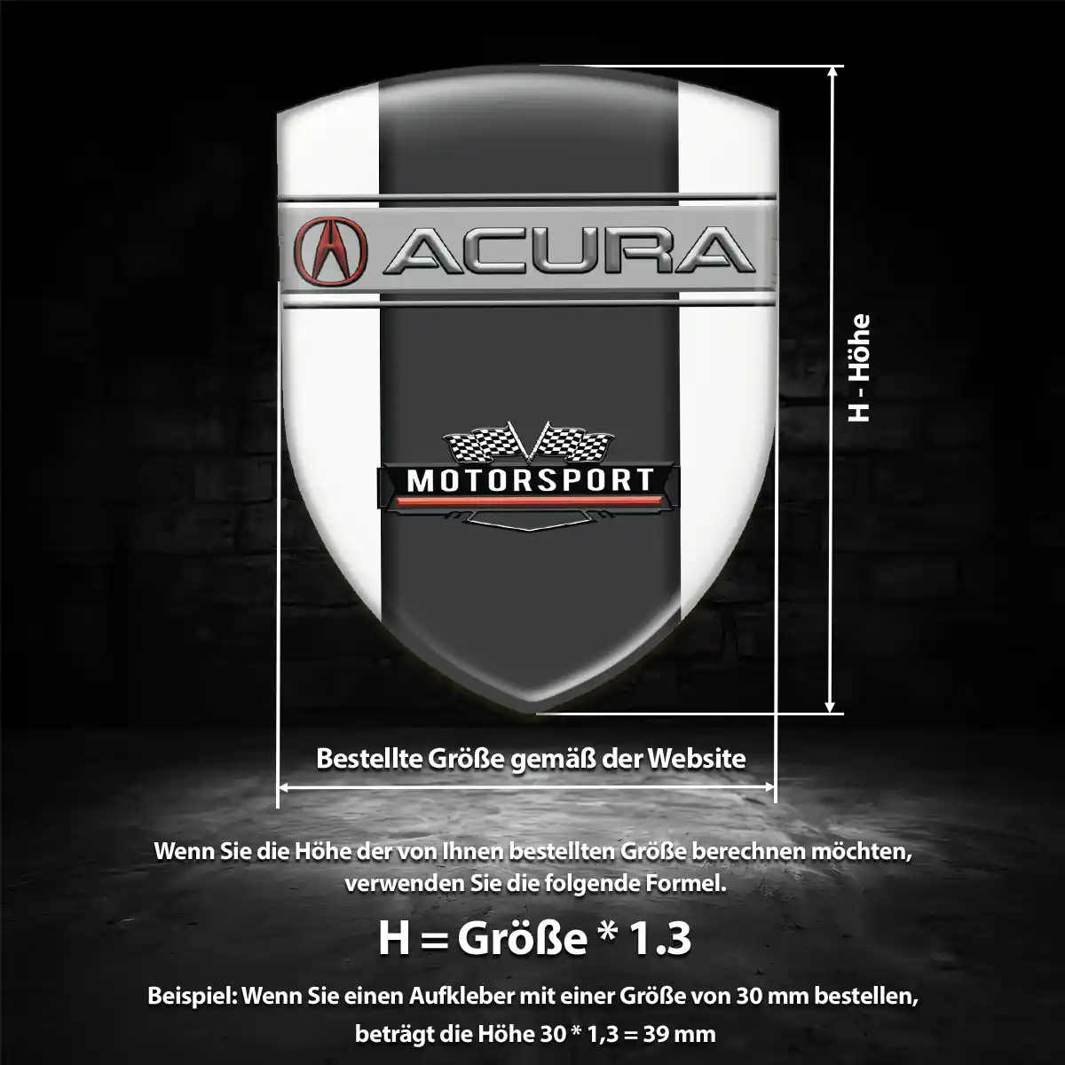 Acura Wappen Emblem Auto Luxus-Edition