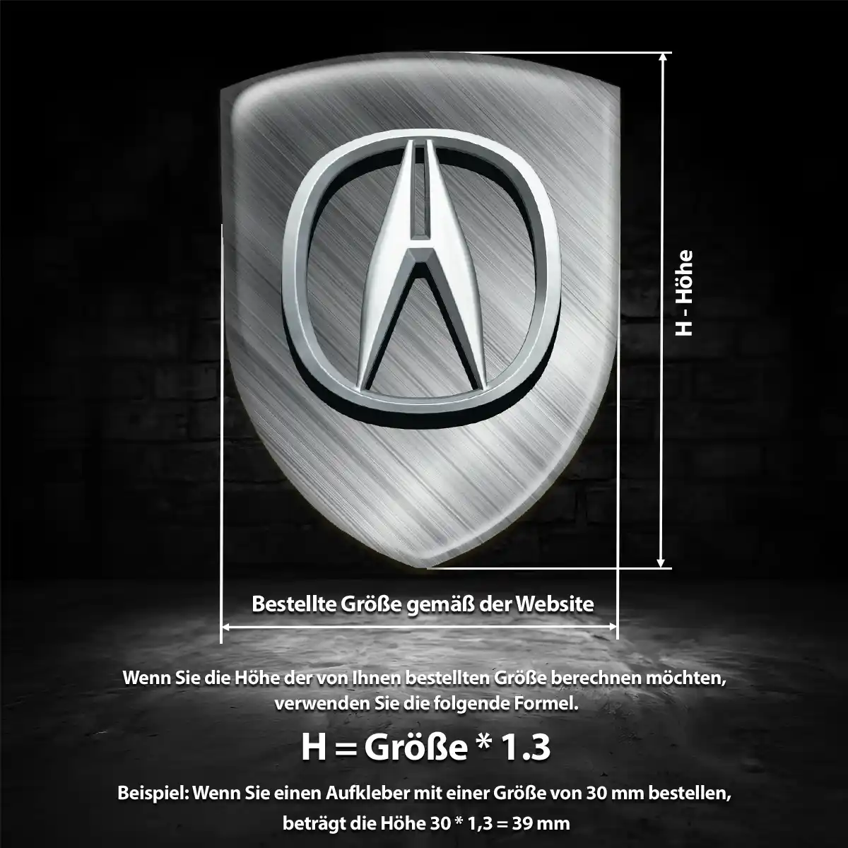 Acura Wappen Emblem Auto Premiumqualität