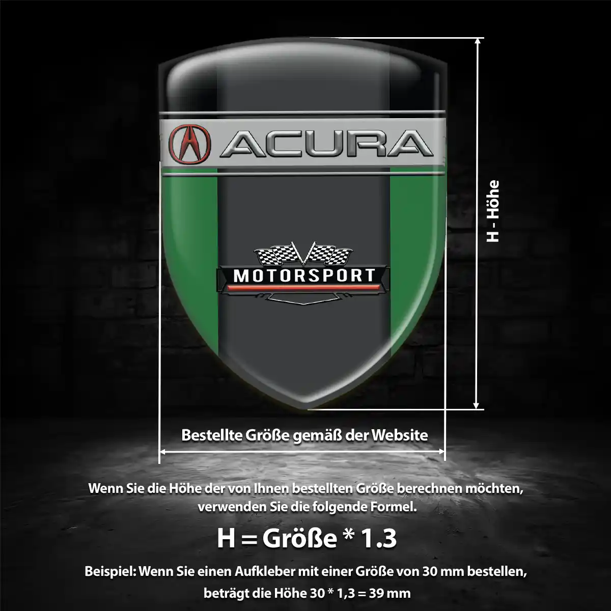 Acura Wappen Emblem Auto Stilvolles Design