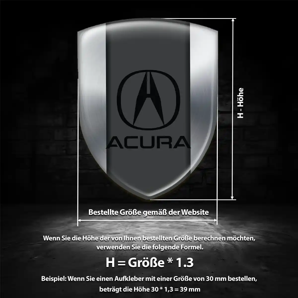 Acura Wappen Emblem Limitierte Auflage