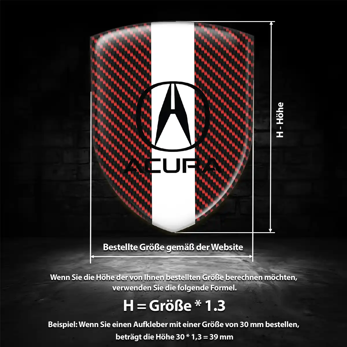 Acura Wappen Emblem Stilvolles Design