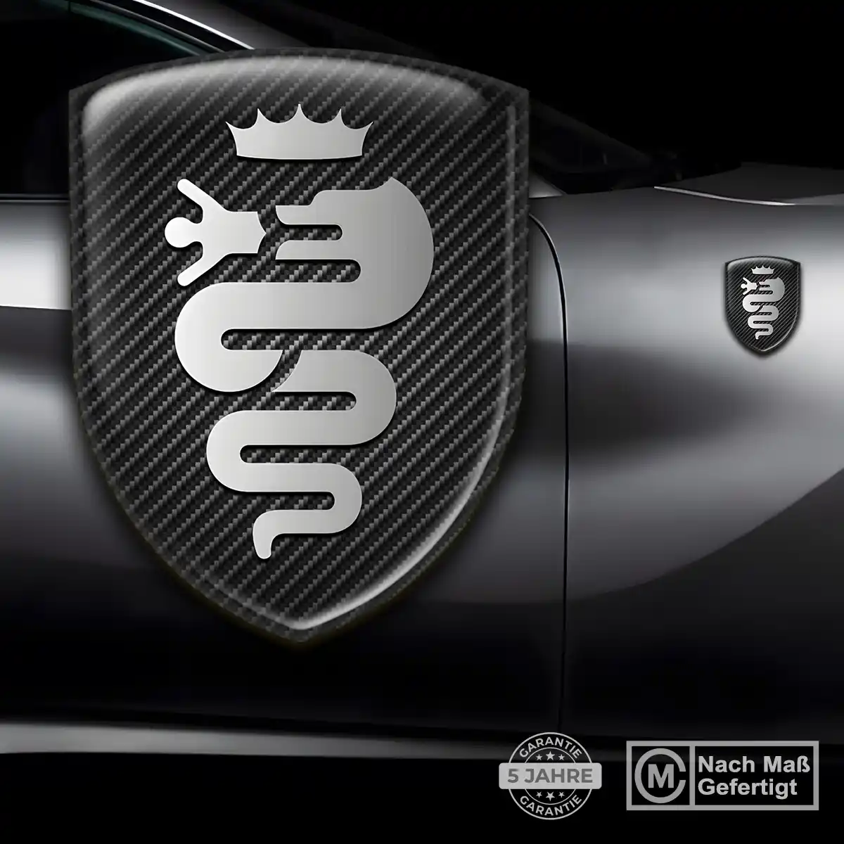 Alfa Romeo 3D Gel Aufkleber Auto Hochwertiges Harz